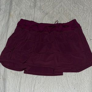 Maroon Lululemon Tennis Skirt